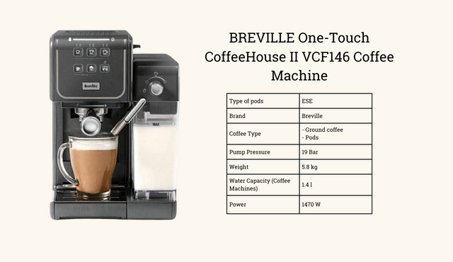 Featured Image - BREVILLE One-Touch CoffeeHouse II VCF146 Coffee Machine