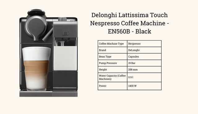 Nespresso Lattissima Touch by Delonghi