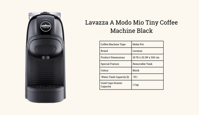 Featured Image - Lavazza A Modo Mio Tiny Coffee Machine Black